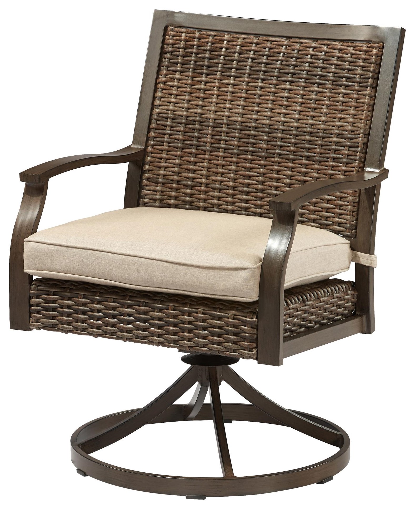 Foster swivel wicker chair deals